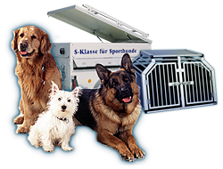 everything for your darling: dog boxes, dog trailers, agility products